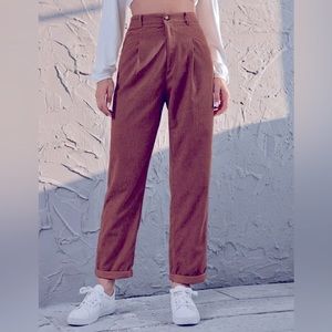 Shein Corduroy High Rise Straight Pants